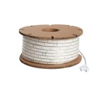 LEDKIA Tira LED Regulable 220V SMD 120 LED/m BOBINA 50m 8.5W/m 850lm/m Anch | 120LED/m 750 lm/m | IP65 | Flexible para Interiores y Exteriores | Blanco Cálido 2700K; 50m