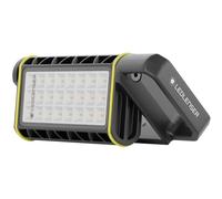 Ledlenser AF4R Work Rechargeable Floodlight, 2000lm, up to 20h Run Time | Luz blanca o cálida, regulable, portátil y con enchufe de red, magnética, IP67, USB-C, lámpara LED para taller y garaje
