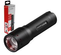 Ledlenser C7 Classic LED Torch, 450lm, AAA Battery Powered, 300m Beam | Hasta 25h de autonomía, enfoque ajustable, 3 modos de luz, 175g, IP54, correa de muñeca, ideal para senderismo