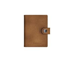 Ledlenser Cartera Lite Wallet, Classic Caramel, protección RFID integrada, luz LED recargable, 150 lúmenes, tarjetero documentos de identidad, tarjetas del banco…, USB-C, funda para tarjetas, cuero