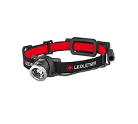 Ledlenser H8R Linterna frontal recargable LED, Batería 18650 600 Lumens Linterna frontal super brillante, con luz trasera de lectura, Carga USB, Enfocable, Ideal linterna de trabajo, equipo de camping
