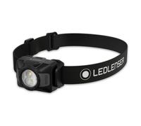 Ledlenser HF4 Linterna frontal LED, 450 lm, alcance 110 m, IP67, Pilas AAA | Dos opciones de alimentación, 40h de autonomía, Luz roja, Ligera 102g, Color negro, Para acampada, senderismo, trabajo