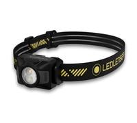Ledlenser HF4R Pro Linterna frontal recargable, 650lm, Soporte casco, IP67 | Linterna frontal para el trabajo, 45h de autonomía, Haz de 130 m, USB-C, Luz roja, 92g, Para mecánicos de taller y fontaneros