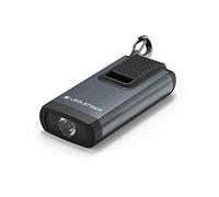 Ledlenser K6R Llavero, 400 lúmenes, recargable, con interfaz USB-A, con luz roja (Gris)