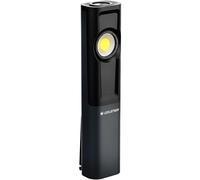 Ledlenser Linterna de Trabajo LED iW7R, Recargable, IP54, 600 lúmenes, Modo Flood y Spot, sujeción Flexible, Soporte con imán, Mecanismo de inclinación, estación de Carga, Trabajo de operario