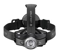 Ledlenser Linterna frontal LED para exteriores MH11, gris, recargable con batería, 1000 lúmenes, enfocable, personalizable vía app, duración lumínica de hasta 100h, luz multicolorl, Optisense