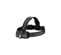 Ledlenser Linterna Frontal LED para Exteriores MH7, Negro/Gris, Recargable con batería, 600 lúmenes, enfocable, duración lumínica de hasta 60h, luz roja, con 2 Pilas AA, Bloqueo de Transporte