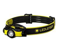 Linterna frontal LED profesional Ledlenser iH5, incluye fijación para el casco, enfocable, 200 lúmenes, clip metálico, incluye batería, trabajo, operario, Headlamp, linterna para la cabeza