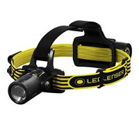 Ledlenser Linterna Frontal LED Robusta para Taller iLH8R, enfocable, Recargable con batería de Litio, protegida contra explosiones Zona EX 2/22, 300lm, Impermeable IP68, 160 m de Haz de luz