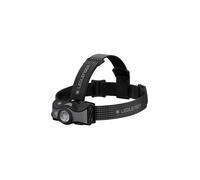 Ledlenser Linterna frontal LED para exteriores MH7, negro/gris, recargable con batería, 600 lúmenes, enfocable, duración lumínica de hasta 60h, luz roja, con 2 pilas AA, bloqueo de transporte