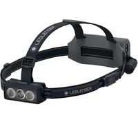 Ledlenser NEO9R linterna frontal recargable LED para correr, extremadamente luminosa de 1200 lm, luz de señalización roja, banda reflectante, cabezal giratorio, negro