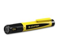 Linterna tipo bolígrafo LED robusta para taller Ledlenser EX4, con 2 pilas AAA, protegida contra explosiones zona EX 0/20, 50lm, impermeable IP68, haz de luz de 35 m, linterna de bolsillo