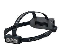 Ledlenser NEO9R linterna frontal recargable LED para correr, extremadamente luminosa de 1200 lm, luz de señalización roja, banda reflectante, cabezal giratorio, negro