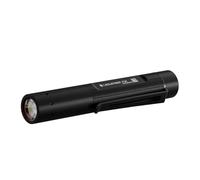 Ledlenser P2R Linterna Recargable, 200lm, Alcance 90m, IP54, 36g | Doble alimentación, compatible con pilas AAA, enfoque ajustable, USB-C, hasta 8h de autonomía