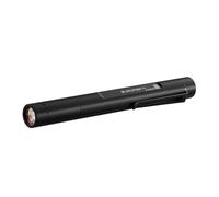 Ledlenser P4 Linterna LED, 180 lm, 90 m, IP54, 23 h, ligera - Compacta con clip para taller, garaje, inspección