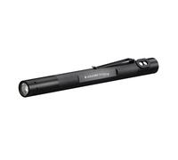 Ledlenser Linterna tipo bolígrafo LED P4R Work para taller y operarios, recargable con batería de litio, 170 lúmenes, enfocable, haz de luz de 100m, clip, cable de carga magnético USB y clip, Penlight