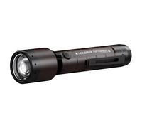 Linterna de bolsillo LED Ledlenser P6R Signature Premium, con luz roja, batería de litio 18650 recargable, impermeable IP68, 1400 lúmenes, haz de luz de 240m, funda para cinturón y estación de carga