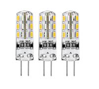 LEDLOCLB G4 crystal light mini led bulb 2W 110V 220V 12V-3014 corn light 2W 3PCS 220V Cool white