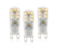 LEDLOCLB Mini lámpara G9led Bead, bombilla de carcasa Opal de 220v 3w 5w 7w regulable, apta para iluminación doméstica 5 piezas (3W luz transparente/blanca fría (6000-6500K))