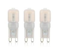 LEDLOCLB Mini lámpara G9led Bill, bombilla de 220v 3w 5w 7w de carcasa de ópalo regulable, apta para iluminación doméstica 5 piezas (3W luz blanca leche/blanca fría (6000-6500K))