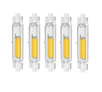 LEDLOCLB R7S LED 78mm Dimmable Bulb,10W/15W Flicker-Free Lighting,360° Beam Dual-Ended Bulb,Halogen Replacement 5pcs(4000K 230V 15W)