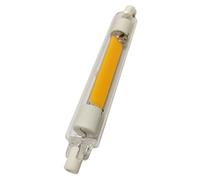 LEDLOCLB R7S LED Bulb,118 mm,Flicker-Free and Dimmable,COB,360° Beam Angle,Glass Cover,2700K/4000K/6500K(230V 30W/Warm White 2700K)