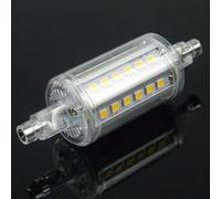 LEDLOCLB R7S LED Bulb 78mm/118mm/135mm/189mm,5W-15W COB LED,AC 85-265V,360° beam angle,dimmable,for landscape floodlighting and work lamps-1-pack(78MM 5W 110V/White 6500K)