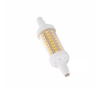 LEDLOCLB R7S LED Bulb,AC 220V-240V,78mm,118mm,135mm,Ceramic Bulb,Halogen Replacement,360° Beam Angle,Suitable for Landscape Floodlights and Work Lights (Single Pack)(78MM-64LED-6W/Warm White 2700K)