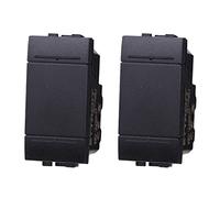 LEDLUX 2 piezas de dispositivos de control de frutas compatibles con Bticino Living (interruptor unipolar, negro)