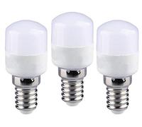 LEDLUX 3 lámparas LED E14 tubulares T26 2 W 180 lúmenes 220 V para campana extractora de cocina frigorífico microondas