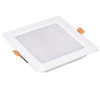 LEDLUX Focos LED empotrados cuadrados, estilo panel LED plafón para techo de cartón yeso (12 W, 1200 lm, 145 x 145 mm, 4000 K)