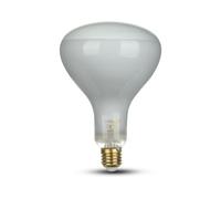 LEDLUX - Lámpara LED de filamento E27 R125 Reflector 8 W regulable Triac Dimmer de cristal 600 lm 110 grados (blanco frío 6500 K)