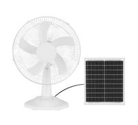 Ledme 309563 Ventilador de Mesa Solar 20W Blanco