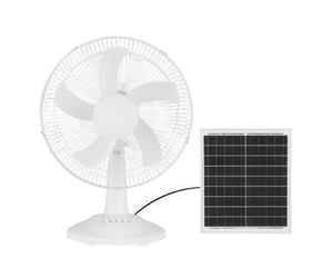 Ledme 309563 Ventilador de Mesa Solar 20W Blanco