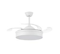 Ledme Mistra Ventilador de Techo con Luz LED y Mando 36W Blanco