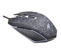 LEDMOMO Ratones de ratón USB con cable para juegos con 4 DPI Configuraciones de alta precisión hasta 2400 DPI 6 Botones 7 Color de iluminación para ordenador portátil Gamer (Negro)
