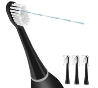 LEDOSAKO Cabezales de repuesto para cepillo de dientes WaterPik Sonic Fusion y Sonic Fusion 2.0, SF01, SF02, SF03 y SF04, cerdas transparentes, forma original con cubiertas de cristal (3 paquetes,