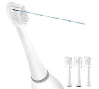 LEDOSAKO Cabezales de repuesto para cepillo de dientes WaterPik Sonic Fusion y Sonic Fusion 2.0, SF01, SF02, SF03 y SF04, cerdas transparentes, forma original con cubiertas de cristal (3 paquetes,