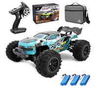 Ledovan Coche teledirigido sin escobillas, 80 km/h, 1:16 RC de Alta Velocidad para Adultos, 2,4 GHz, 4 WD All Terrain Offroad Monster Truck, SG116 MAX, 3 Pilas, Color Azul