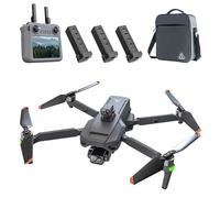 Ledovan SG909 Dron con Cámara 4K para Adultos, Estabilización por Cardán de 3 Ejes, Transmisión De Vídeo de 6 km, Control Remoto con Pantalla RC, Evitación de Obstáculos de 360°, 3 baterías