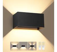 Ledronix Aplique con Bombilla Led G9 Intercambiable, Ángulo de Haz Regulable, Aplique Led de 3000K para Uso en Interiores y Exteriores, Aplique de Aluminio para Exteriores, IP54 Impermeable