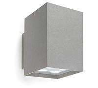 Leds-C4 Afrodita - Aplique de pared LED de exterior hacia arriba y hacia abajo Gris 1690lm 3000K IP55