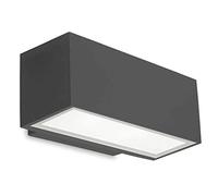 Leds C4 - Afrodita LED Al Aire Libre para Arriba y Abajo La Pared de Luz Urbana Gris 22 cm 1217Lm 4000K Ip65