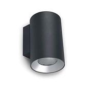 LEDS·C4 Aplique de Pared IP66 Doble Emisión LED 21W Luz Blanca Cálida, Iluminación Exterior Resistente al Agua, Diseño Moderno, Cosmos Wall Fixture, Diámetro 131 mm