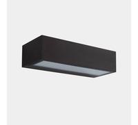 LEDS-C4 Aplique LED para exterior Nemesis, marrón, ancho 19,5 cm