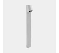 LEDS-C4 Bolardo luminoso Eko Inclined, blanco, altura 80 cm, aluminio True