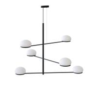 LEDS-C4 Coco Chandelier colgante, negro/blanco