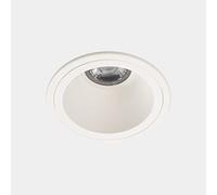 LEDS·C4 Downlight LED Empotrable para Techo, Luz Blanca Cálida 3000K, 6.7W, CRI 80, Ángulo 30.2º, Diámetro 105mm, On-Off, Ideal para Iluminación Interior, Color Blanco