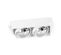 Leds·c4 downlight multidir double led 299mm trimless 100w 39.9º blanco ip23 978lm