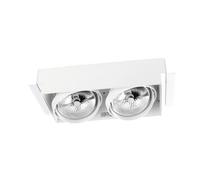 Leds·c4 downlight multidir double led 299mm trimless 100w negro ip23